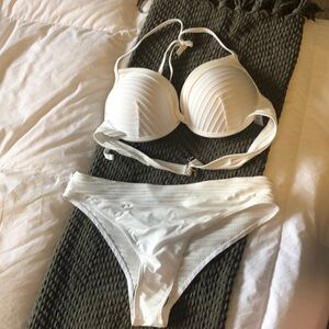 White Push-up Bikini Set